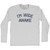 I'm Wide Awake Adult Cotton Long Sleeve T-shirt - Grey Heather