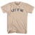 Let It Be Adult Cotton T-shirt-Creme