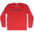 Mattycakes Adult Tri-Blend Long Sleeve T-shirt-Athletic Red