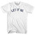 Let It Be Youth Cotton T-shirt-White