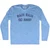Rain Rain Go Away Adult Tri-Blend Long Sleeve T-shirt - Athletic Blue