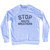 Stop Mouth Breathers Adult Tri-Blend Sweatshirt - White