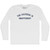 The Universe Is Indifferent Adult Cotton Long Sleeve T-shirt - White