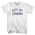 City Of London Adult Cotton T-Shirt - White