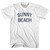 Sunny Beach Adult Cotton T-Shirt - White