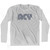 Atlantic City Airport ACY Adult Cotton Long Sleeve T-shirt - Grey Heather