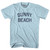 Sunny Beach Adult Cotton T-Shirt-Light Blue