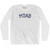 Moab Adult Cotton Long Sleeve T-Shirt - White
