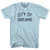 City Of Dreams Adult Cotton T-Shirt - Light Blue