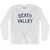 Death Valley Adult Cotton Long Sleeve T-Shirt-White