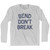 Bend Dont Break Adult Cotton Long Sleeve T-Shirt-Grey Heather