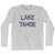 Lake Tahoe Adult Cotton Long Sleeve T-Shirt - Grey Heather