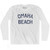 Omaha Beach Adult Cotton Long Sleeve T-Shirt - White