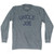 Uncle Joe Adult Tri-Blend Long Sleeve Political City T-shirt - Athletic Grey