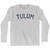 Tulum Adult Cotton Long Sleeve T-Shirt - Grey Heather
