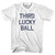 Third Lucky Ball Youth Cotton T-Shirt - White Third Lucky Ball Youth Cotton T-Shirt - White