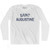 Saint Augustine Adult Cotton Long Sleeve T-Shirt - White