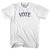 Vote Adult Cotton T-Shirt - White