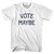 Vote Maybe Womens Cotton Junior Cut T-Shirt-White