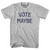 Vote Maybe Womens Cotton Junior Cut T-Shirt - Grey Heather