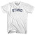 Stand Adult Cotton T-Shirt - White