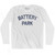 Battery Park Adult Cotton Long Sleeve T-Shirt - White