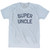 Super Uncle Adult Tri-Blend T-Shirt-Athletic White