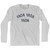 Yada Yada Yada Adult Cotton Long Sleeve T-Shirt - Grey Heather