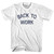 Back To Work Womens Cotton Junior Cut T-Shirt - White