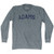 ADAMS Adult Tri-Blend Long Sleeve T-shirt - Athletic Grey