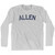ALLEN Adult Cotton Long Sleeve T-shirt - Grey Heather