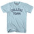 College Town Adult Cotton T-Shirt - Light Blue
