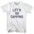 Lets Go Camping Youth Cotton T-Shirt - White