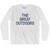 The Great Outdoors Adult Cotton Long Sleeve T-Shirt - White