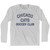 Chicago Cats Soccer Club Adult Cotton Long Sleeve T-Shirt - Grey Heather