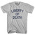Liberty Of Death Womens Cotton Junior Cut T-Shirt - Grey Heather