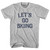 Lets Go Skiing Womens Cotton Junior Cut T-Shirt - Grey Heather