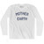 Mother Earth Adult Cotton Long Sleeve T-Shirt - White