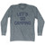 Lets Go Camping Adult Tri-Blend Long Sleeve T-Shirt - Athletic Grey