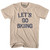Lets Go Skiing Adult Cotton T-Shirt - Creme