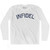Infidel Adult Cotton Long Sleeve T-Shirt-White