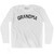 Grandma Adult Cotton Long Sleeve T-Shirt - White