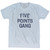 Five Points Gang Adult Tri-Blend T-Shirt - Athletic White