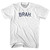 Brah Youth Cotton T-Shirt - White