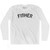 Fisher Adult Cotton Long Sleeve T-Shirt-White