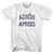 Adios Amigo Adult Cotton T-shirt-White