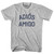 Adios Amigo Adult Cotton T-shirt-Grey Heather Adios Amigo Adult Cotton T-shirt-Grey Heather