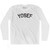 Yosef Adult Cotton Long Sleeve T-shirt - White