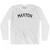 Maxton Adult Cotton Long Sleeve T-shirt - White