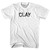 Clay Adult Cotton T-shirt-White